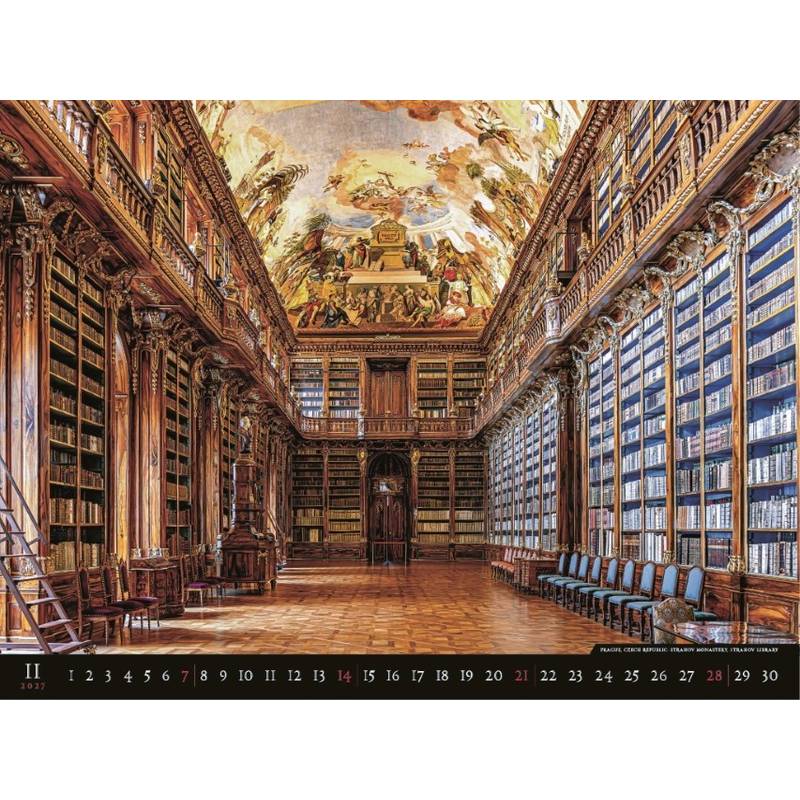 Nástenný kalendár Bibliotheca 2027 Nástenný kalendár Bibliotheca 2027