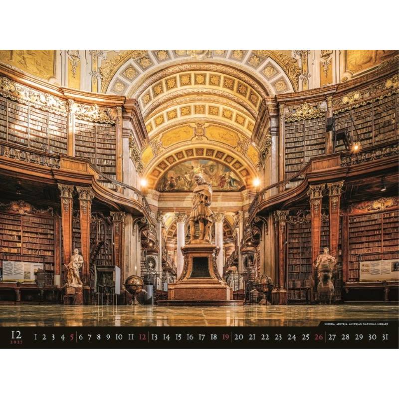 Nástenný kalendár Bibliotheca 2027 Nástenný kalendár Bibliotheca 2027