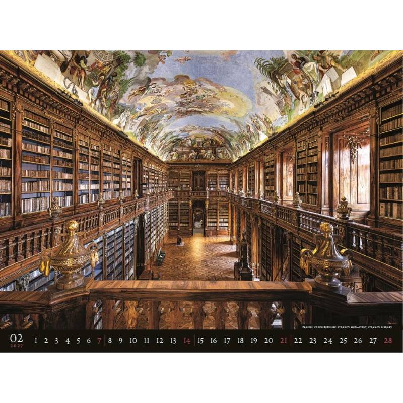 Nástenný kalendár Bibliotheca 2027 Nástenný kalendár Bibliotheca 2027