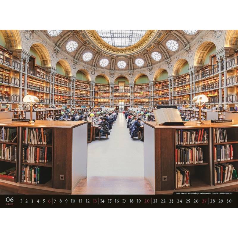 Nástenný kalendár Bibliotheca 2027 Nástenný kalendár Bibliotheca 2027