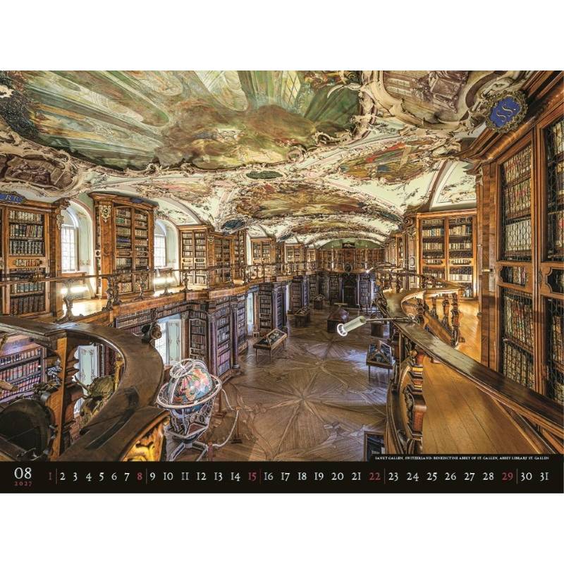 Nástenný kalendár Bibliotheca 2027 Nástenný kalendár Bibliotheca 2027