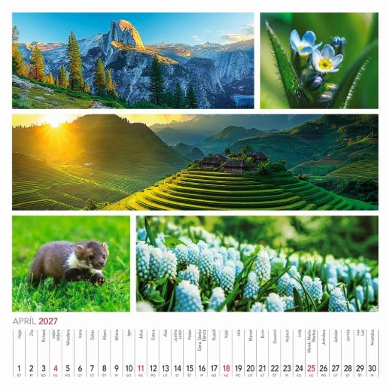 Nástenný kalendár Colours of nature 2027 Nástenný kalendár Colours of nature 2027