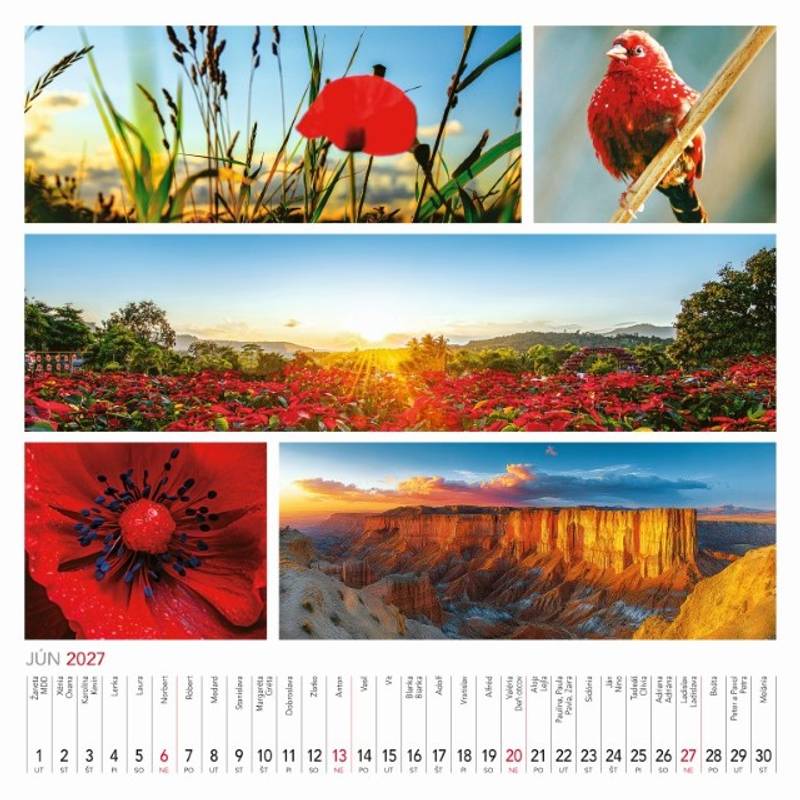 Nástenný kalendár Colours of nature 2027 Nástenný kalendár Colours of nature 2027