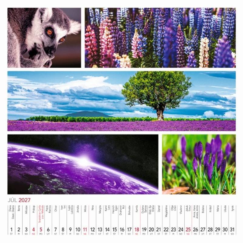 Nástenný kalendár Colours of nature 2027 Nástenný kalendár Colours of nature 2027
