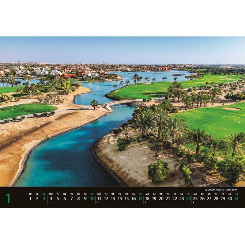 Nástenný kalendár Golf 2027 Nástenný kalendár Golf 2027