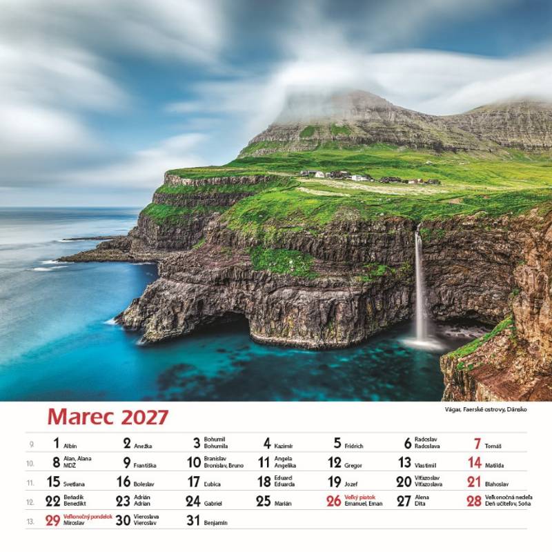 Nástenný kalendár Svet ticha 2027 Nástenný kalendár Svet ticha 2027