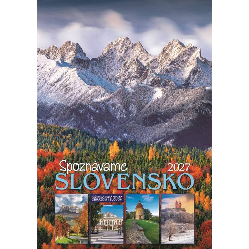 Nástenný kalendár Spoznávame Slovensko 2027 Nástenný kalendár Spoznávame Slovensko 2027