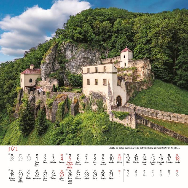 Nástenný kalendár Slovensko štvorec 2027 Nástenný kalendár Slovensko štvorec 2027