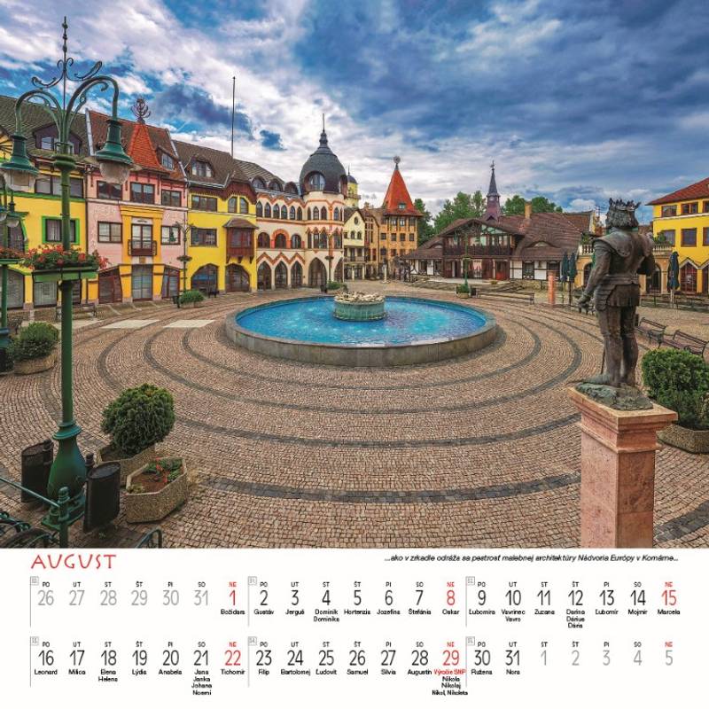 Nástenný kalendár Slovensko štvorec 2027 Nástenný kalendár Slovensko štvorec 2027