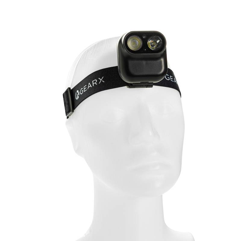 Gear X RCS čelová lampa z rec. plastu s pohybovým senzorom, čierna Gear X RCS čelová lampa z rec. plastu s pohybovým senzorom, čierna