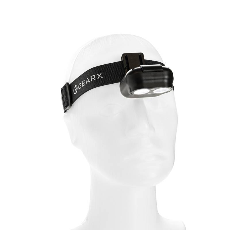 Gear X RCS čelová lampa z rec. plastu s pohybovým senzorom, čierna Gear X RCS čelová lampa z rec. plastu s pohybovým senzorom, čierna