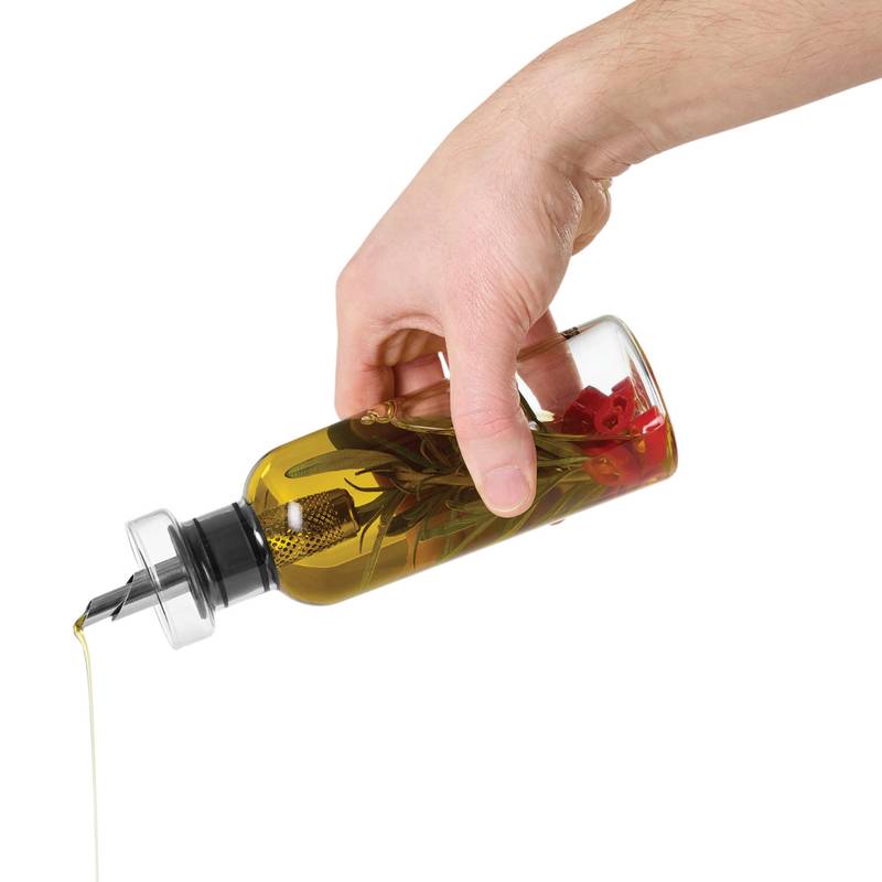AdHoc Menage AromaPour Set na nalievanie oleja a octu 300 ml, transparentná AdHoc Menage AromaPour Set na nalievanie oleja a octu 300 ml, transparentná