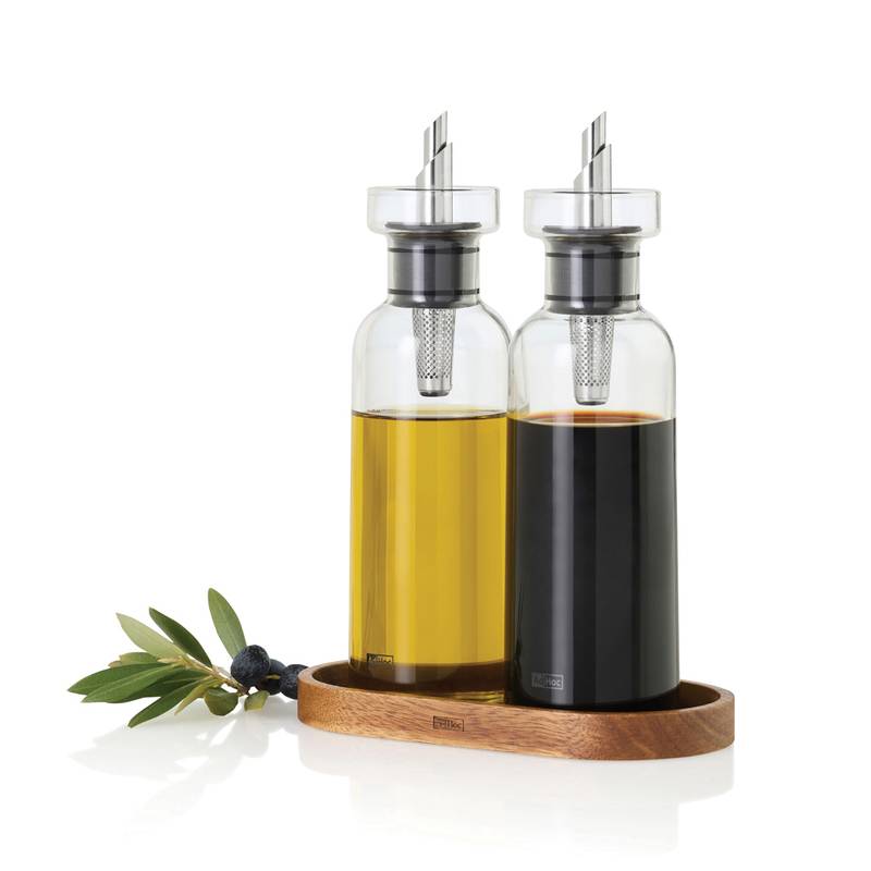 AdHoc Menage AromaPour Set na nalievanie oleja a octu 300 ml, transparentná AdHoc Menage AromaPour Set na nalievanie oleja a octu 300 ml, transparentná