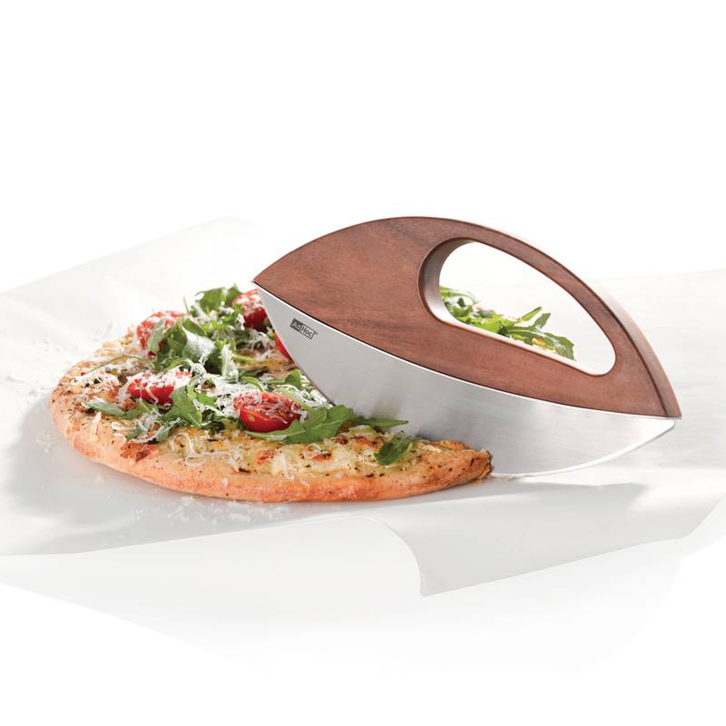 AdHoc Wave Univerzálny sekací nôž a krájač na pizzu, hnedá AdHoc Wave Univerzálny sekací nôž a krájač na pizzu, hnedá