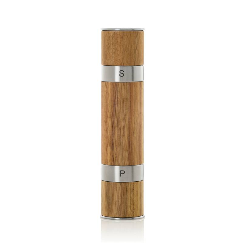 AdHoc Duomill dvojitý mlynček na korenie a soľ, hnedá AdHoc Duomill dvojitý mlynček na korenie a soľ, hnedá