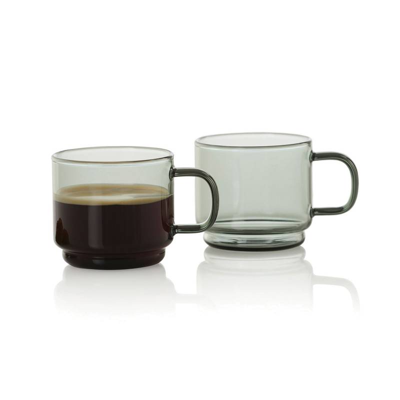 AdHoc Impact šálky na espresso 70 ml, sada 2 ks, transparentná AdHoc Impact šálky na espresso 70 ml, sada 2 ks, transparentná