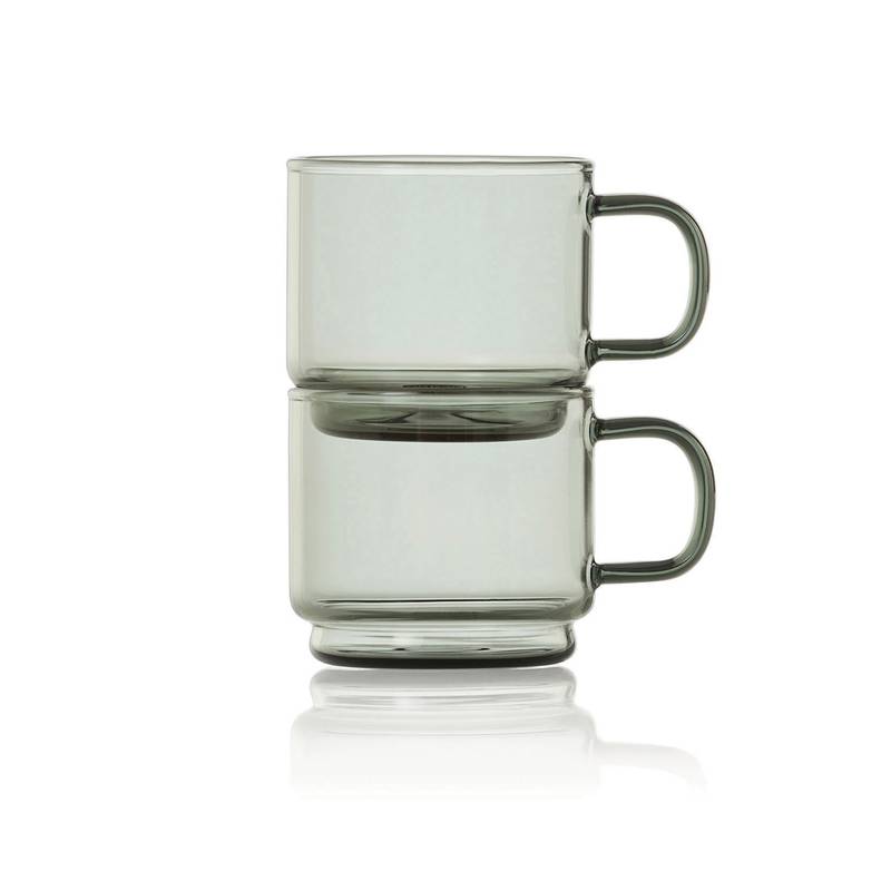 AdHoc Impact šálky na espresso 70 ml, sada 2 ks, transparentná AdHoc Impact šálky na espresso 70 ml, sada 2 ks, transparentná