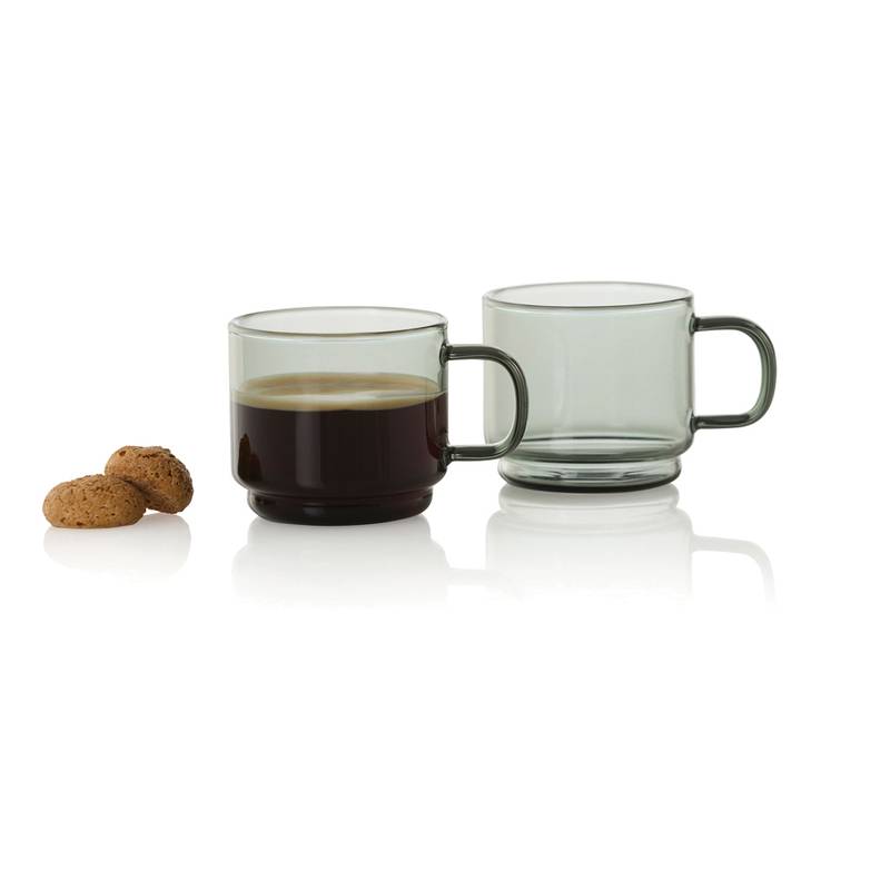 AdHoc Impact šálky na espresso 70 ml, sada 2 ks, transparentná AdHoc Impact šálky na espresso 70 ml, sada 2 ks, transparentná