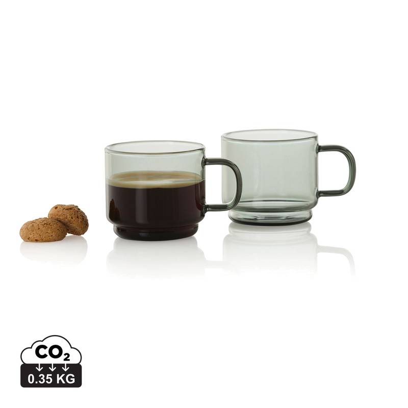 AdHoc Impact šálky na espresso 70 ml, sada 2 ks, transparentní AdHoc Impact šálky na espresso 70 ml, sada 2 ks, transparentní
