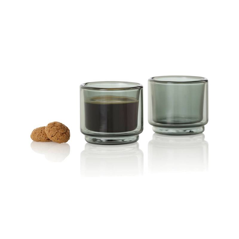 AdHoc Impact hrnčeky na espresso 45 ml, sada 2 ks, transparentná AdHoc Impact hrnčeky na espresso 45 ml, sada 2 ks, transparentná