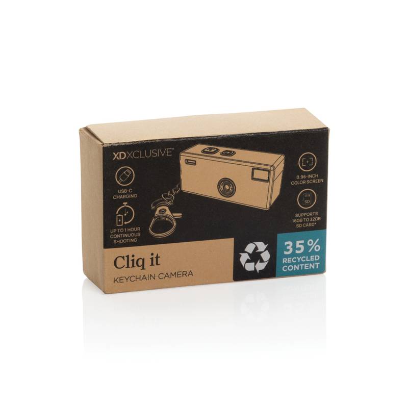 Cliq it RCS recyklovaná kľúčenková kamera, biela Cliq it RCS recyklovaná kľúčenková kamera, biela