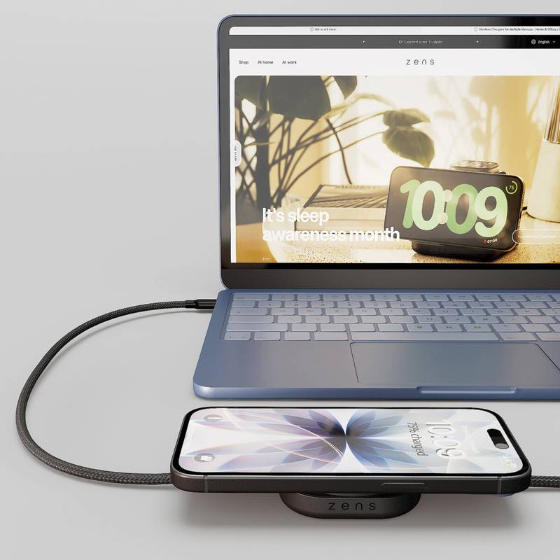 Zens nabíjecí kabel USB-C – C Pro 2, černá Zens nabíjecí kabel USB-C – C Pro 2, černá