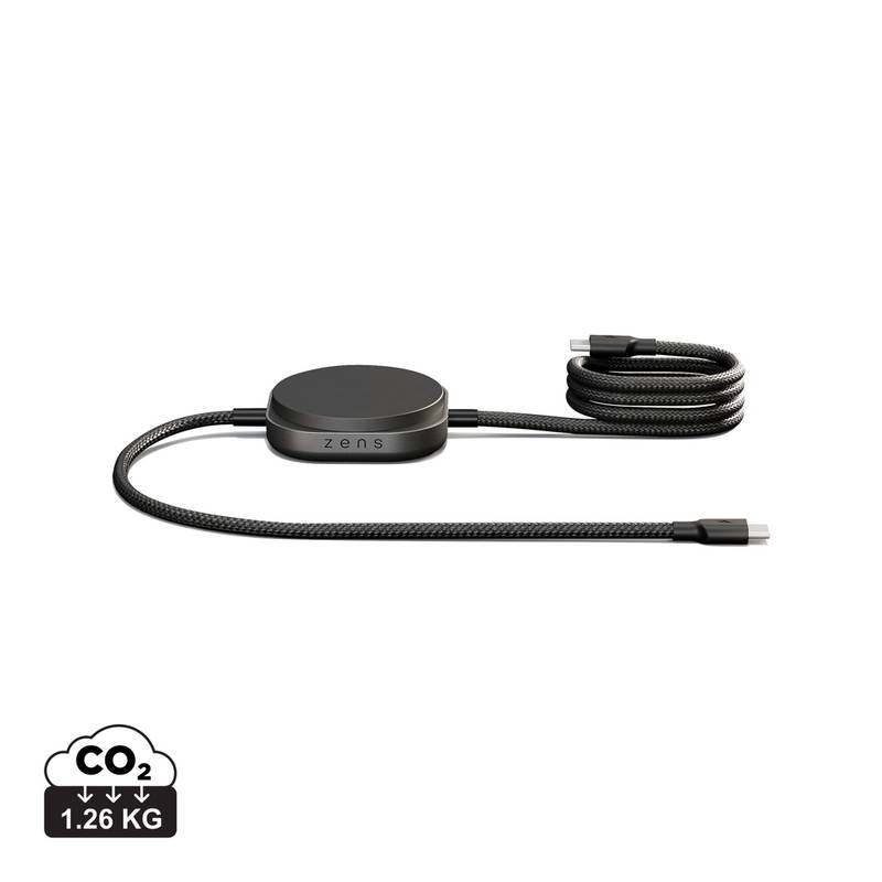 Zens nabíjací kábel USB-C – C Pro 2, čierna Zens nabíjací kábel USB-C – C Pro 2, čierna