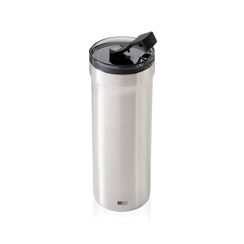 AdHoc Termohrnček Pulse, sivá Silver - sivá AdHoc Termohrnček Pulse, sivá Silver - sivá