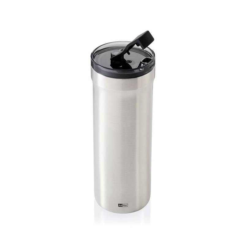 AdHoc Termohrnček Pulse, sivá Silver - sivá AdHoc Termohrnček Pulse, sivá Silver - sivá