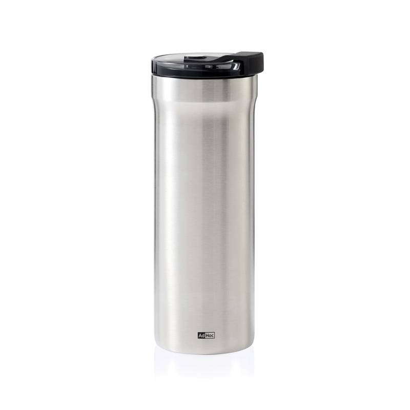 AdHoc Termohrnček Pulse, sivá Silver - sivá AdHoc Termohrnček Pulse, sivá Silver - sivá