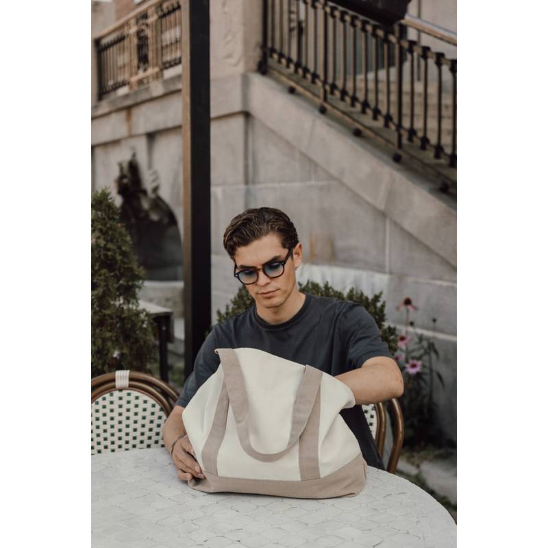 SHOP LOCAL AWARE™ recyklovaná bavlněná taška tote s gramáží, bílá Off SHOP LOCAL AWARE™ recyklovaná bavlněná taška tote s gramáží, bílá Off