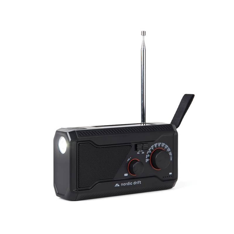 Nordic Drift Titan IPX4 multifunkčné rádio 4000 mAh, čierna Nordic Drift Titan IPX4 multifunkčné rádio 4000 mAh, čierna