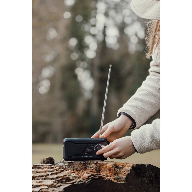 Nordic Drift Titan IPX4 multifunkčné rádio 4000 mAh, čierna Nordic Drift Titan IPX4 multifunkčné rádio 4000 mAh, čierna