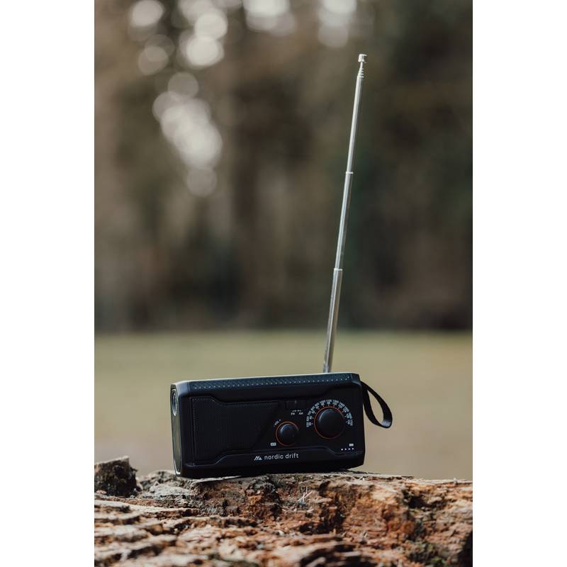 Nordic Drift Titan IPX4 multifunkčné rádio 4000 mAh, čierna Nordic Drift Titan IPX4 multifunkčné rádio 4000 mAh, čierna