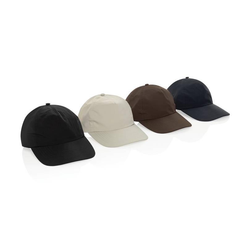 KENTO URBAN RCS dobrodružná 5-panel. šiltovka z rec. nylonu, čierna KENTO URBAN RCS dobrodružná 5-panel. šiltovka z rec. nylonu, čierna