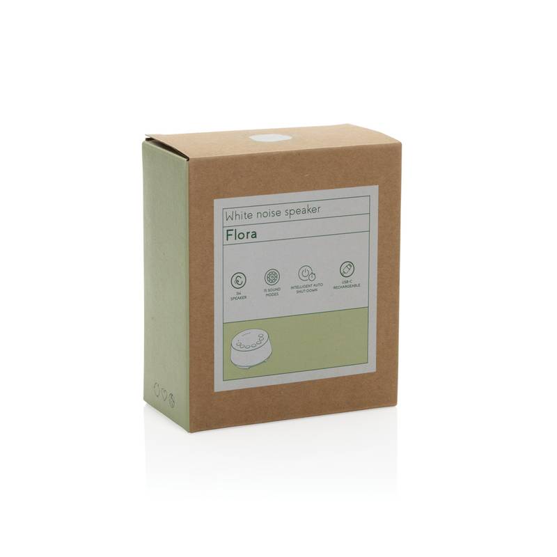 Flora RCS reproduktor s white noise z recyklovaného plastu, biela Flora RCS reproduktor s white noise z recyklovaného plastu, biela