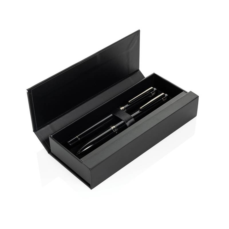 Swiss Peak OSLO deluxe pero set z recykl. nerezovej ocele, čierna Swiss Peak OSLO deluxe pero set z recykl. nerezovej ocele, čierna
