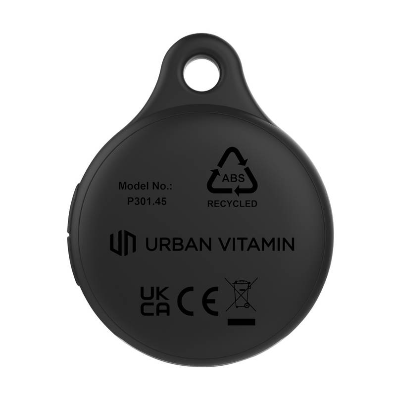 Urban Vitamin Aptos nabíj. duálny lokalizátor s osvetlením, čierna Urban Vitamin Aptos nabíj. duálny lokalizátor s osvetlením, čierna