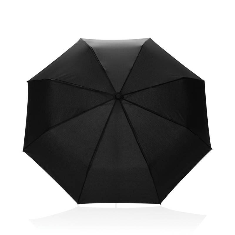 KENTO URBAN 21" AWARE™ 190T RPET dáždnik s auto otv./zatv., čierna KENTO URBAN 21" AWARE™ 190T RPET dáždnik s auto otv./zatv., čierna