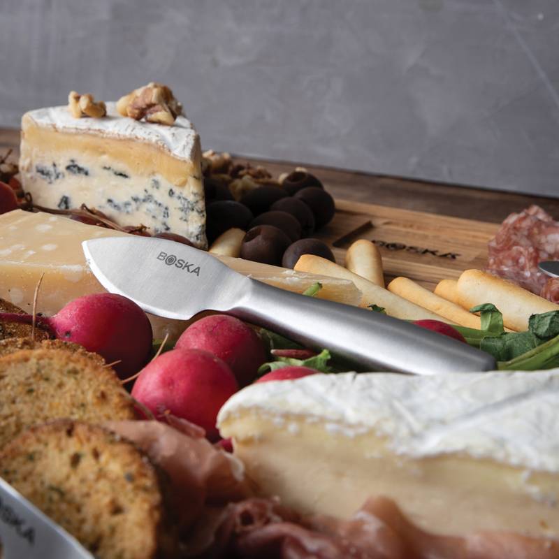 BOSKA Ultimate Cheese Set Small Copenhagen – súprava na syry, hnedá - sivá Steel BOSKA Ultimate Cheese Set Small Copenhagen – súprava na syry, hnedá - sivá Steel