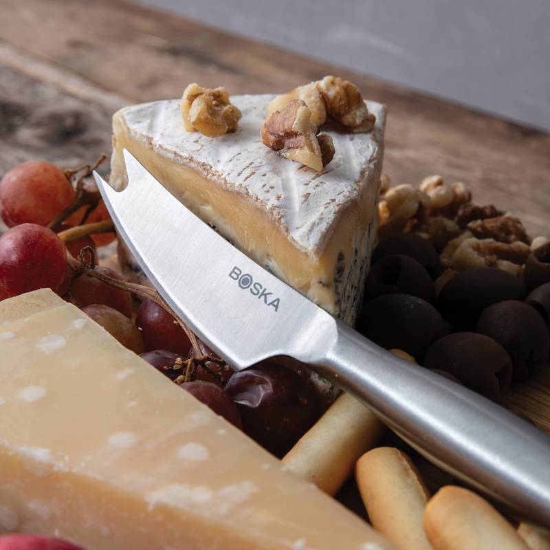 BOSKA Ultimate Cheese Set Small Copenhagen – súprava na syry, hnedá - sivá Steel BOSKA Ultimate Cheese Set Small Copenhagen – súprava na syry, hnedá - sivá Steel