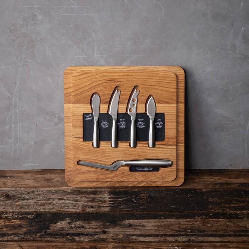 BOSKA Ultimate Cheese Set Small Copenhagen – súprava na syry, hnedá - sivá Steel BOSKA Ultimate Cheese Set Small Copenhagen – súprava na syry, hnedá - sivá Steel