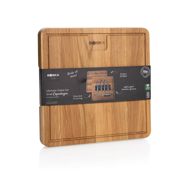 BOSKA Ultimate Cheese Set Small Copenhagen – súprava na syry, hnedá - sivá Steel BOSKA Ultimate Cheese Set Small Copenhagen – súprava na syry, hnedá - sivá Steel