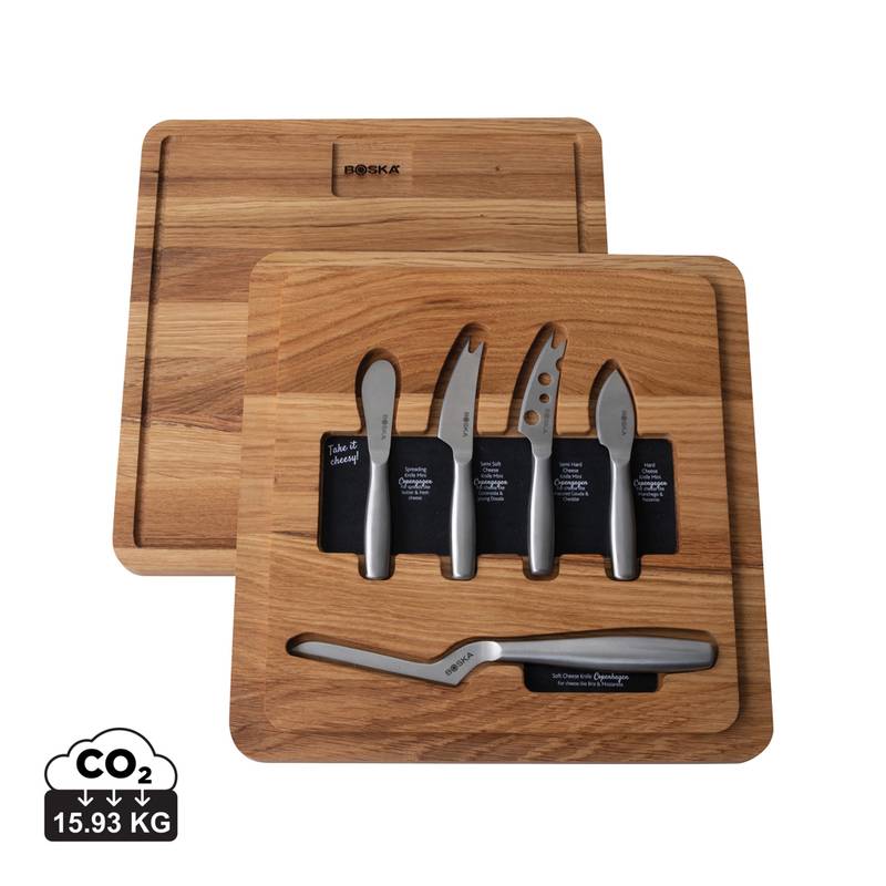 Boska Ultimate Cheese Set Small Copenhagen – sada na sýry, hnědá - šedá Steel Boska Ultimate Cheese Set Small Copenhagen – sada na sýry, hnědá - šedá Steel