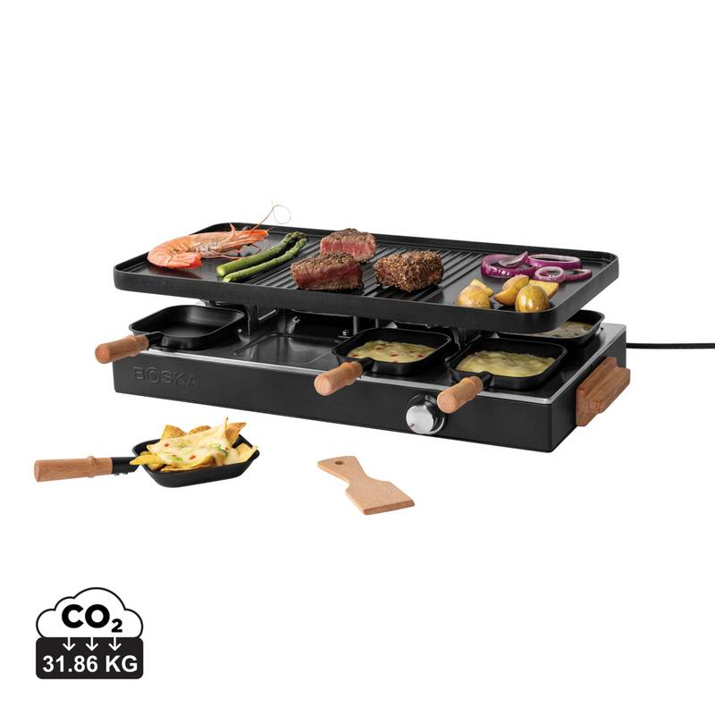 BOSKA Raclette Gourmet Party pro 8 osob, černá BOSKA Raclette Gourmet Party pro 8 osob, černá