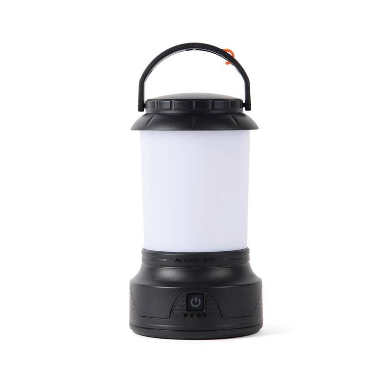 Nordic Drift Everest RCS Jasná kempingová lampa s kľukou, čierna Nordic Drift Everest RCS Jasná kempingová lampa s kľukou, čierna