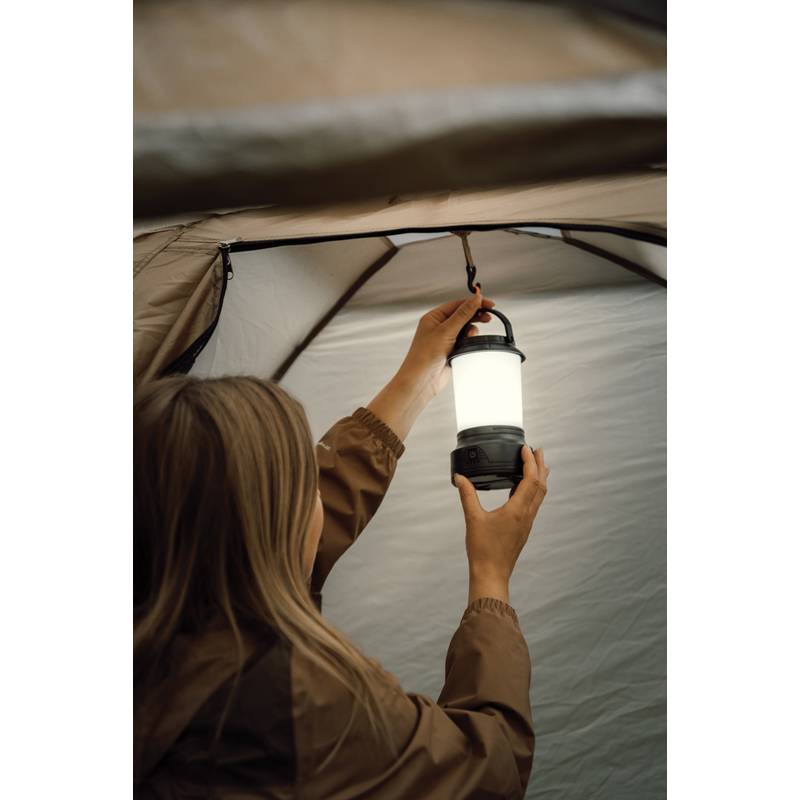 Nordic Drift Everest RCS Jasná kempingová lampa s kľukou, čierna Nordic Drift Everest RCS Jasná kempingová lampa s kľukou, čierna