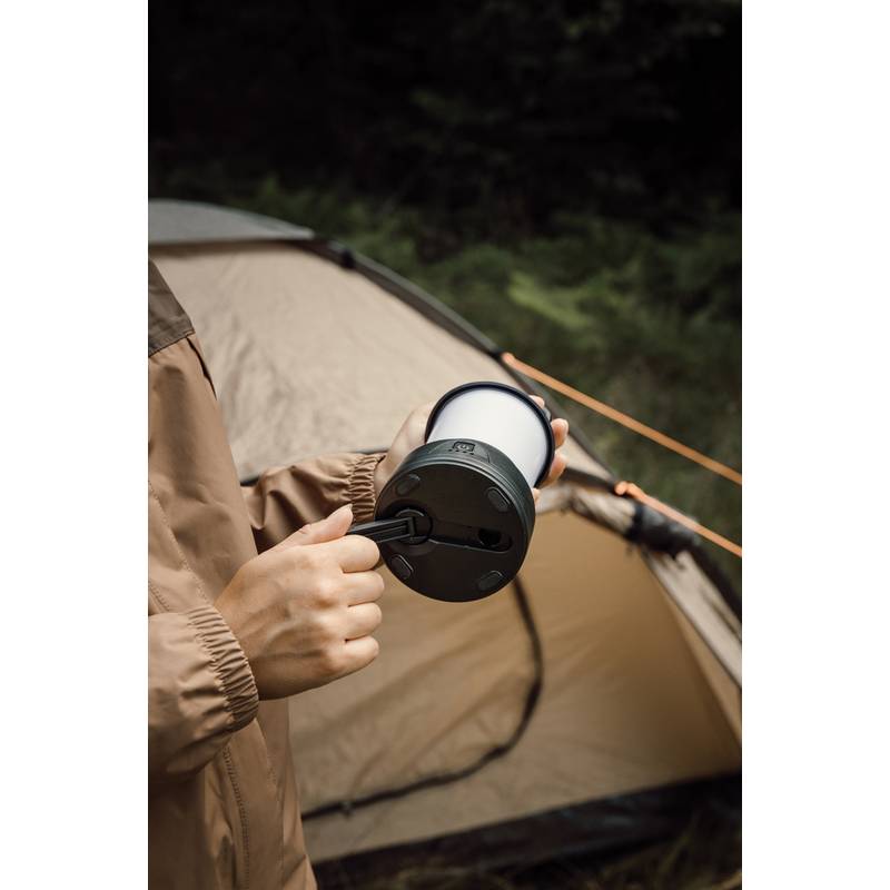 Nordic Drift Everest RCS Jasná kempingová lampa s kľukou, čierna Nordic Drift Everest RCS Jasná kempingová lampa s kľukou, čierna