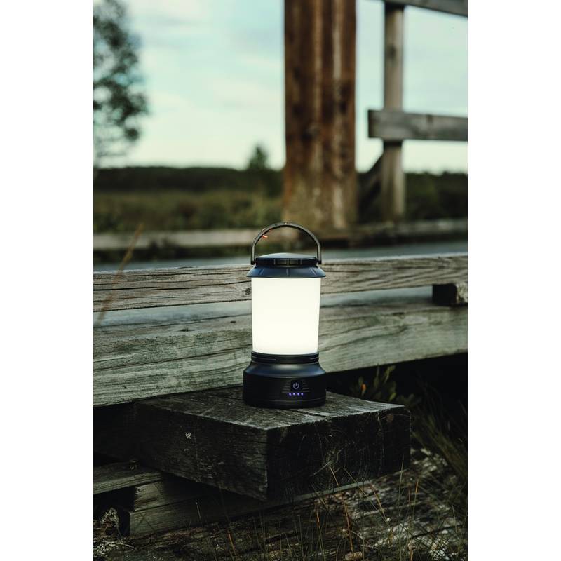 Nordic Drift Everest RCS Jasná kempingová lampa s kľukou, čierna Nordic Drift Everest RCS Jasná kempingová lampa s kľukou, čierna