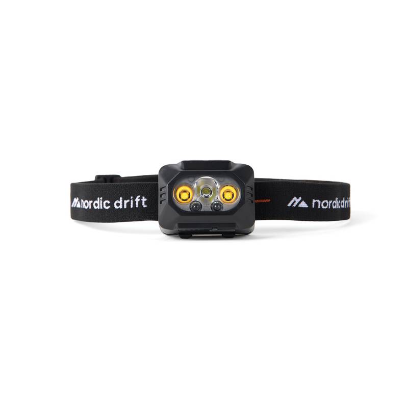 Nordic Drift Everest vysokovýkonná čelovka s dvoma batériami, čierna Nordic Drift Everest vysokovýkonná čelovka s dvoma batériami, čierna